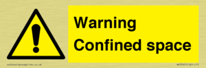 Warning Confined space